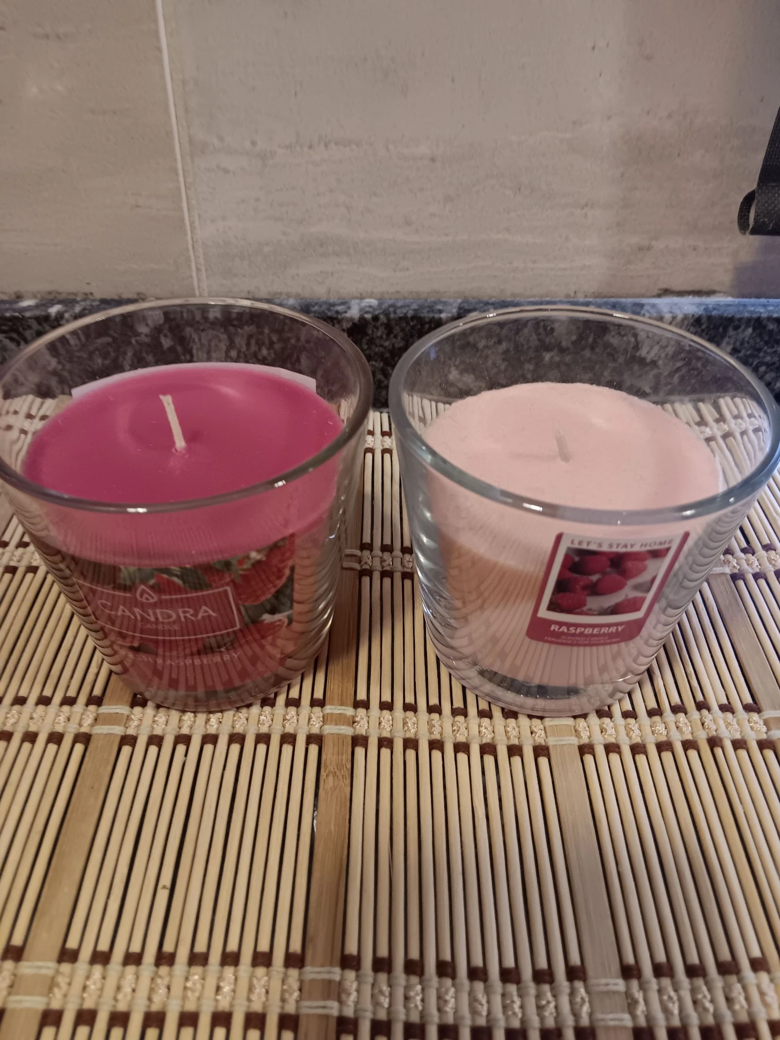 Bougies aromatiques neuves framboise et framboise – photo 2